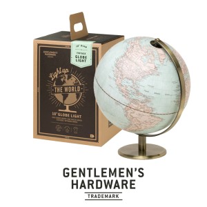 GEN687 Vintage World Globe Light